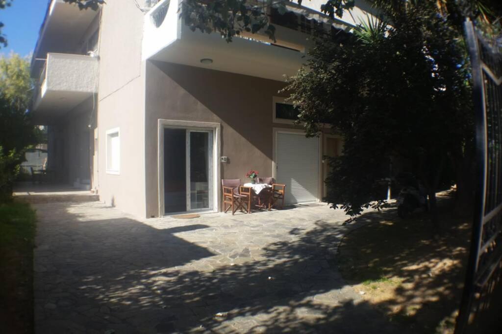 Air Conditioned Studio In Quite Garden With Barbecue אתונה מראה חיצוני תמונה